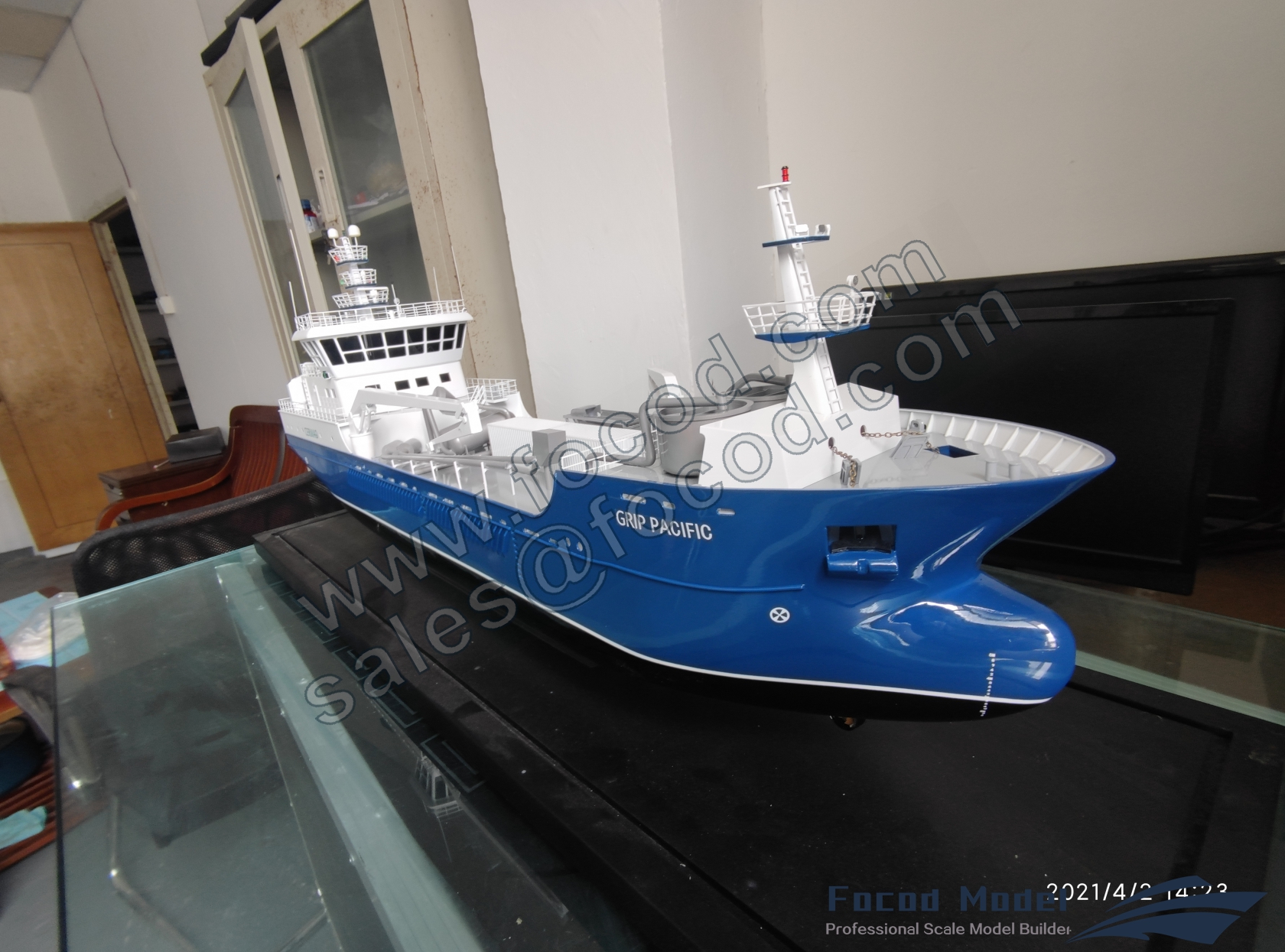 custom made model of 60m Fish Carrier